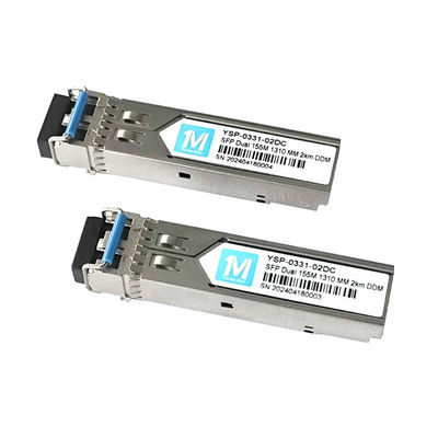 155M Duplex 2km 1310nm LC Connector DDM 100BASE MMF Μονάδα οπτικών ινών Pluggable SFP Transceiver
