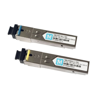 Τύπος ινών SMF 155M BIDI 10km 1310nm/1550nm SC Connector DDM WDM Simplex Optical Module Transceiver SFP για δίκτυα FTTX