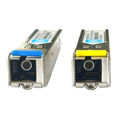 Τύπος ινών SMF 155M BIDI 10km 1310nm/1550nm SC Connector DDM WDM Simplex Optical Module Transceiver SFP για δίκτυα FTTX