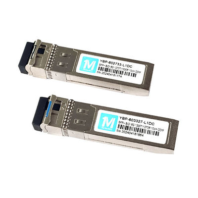 Μοναδική λειτουργία ινών 6G SFP BIDI 10km 1270nm/1330nm WDM LC Connector DDM Οπτικός δέκτης με ταχύτητα μετάδοσης δεδομένων