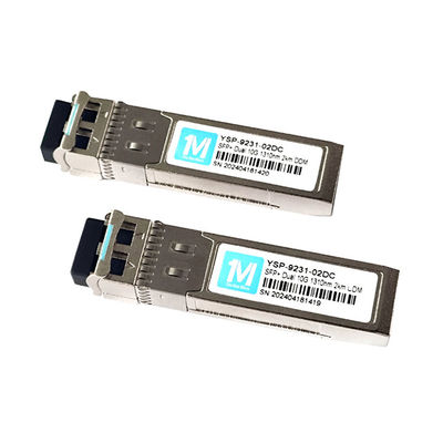 10G SFP Μονοδιάστατη μονάδα 2km Απόσταση 1310nm LC DDM SMF 10GB Οπτική μονάδα