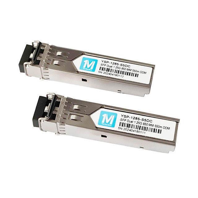 3 1.25G Duplex 550m 850nm LC Connector DDM 1000BASE MMF Μονάδα οπτικών ινών Pluggable SFP Transceiver