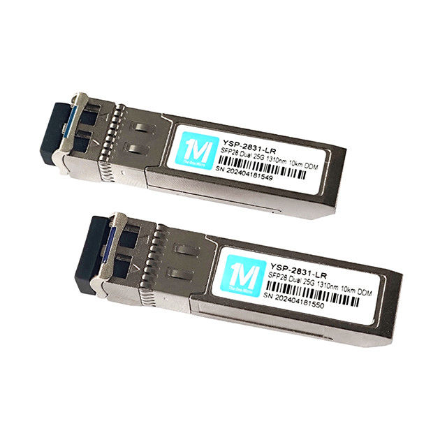 25G SFP28 Duplex 10km 1310nm LC DDM SMF 25GB Οπτική Μονάδα Μονάδα SFP28 μονοτρόπου για σύνδεση δικτύου μεγάλων αποστάσεων