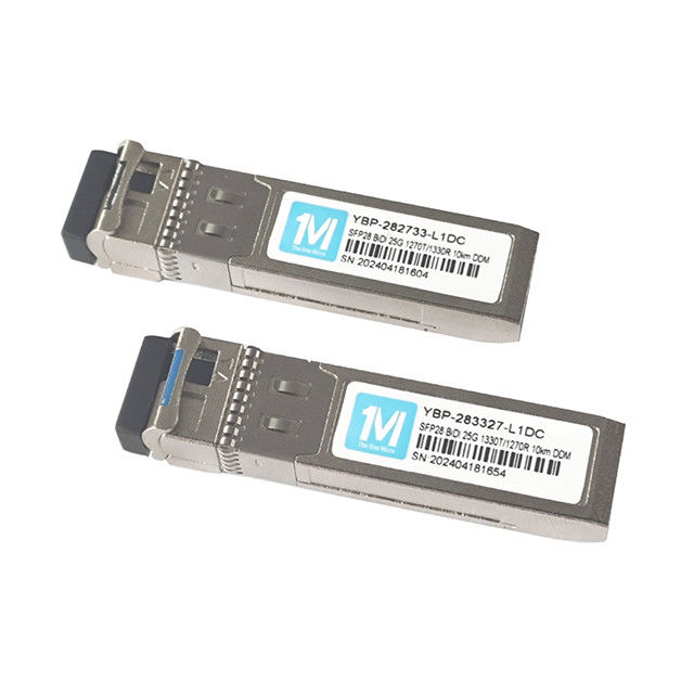 25G BIDI SFP Transceiver για δίκτυο GSM 3 10km Περιοχή 1270nm/1330nm μήκος κύματος LC σύνδεσμος WDM οπτική μονάδα ινών