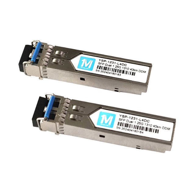 1.25G Duplex 40km 1310nm LC Connector DDM 1000BASE SMF Μονάδα οπτικών ινών