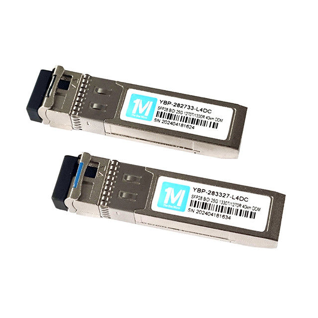 25G SFP28 BIDI WDM οπτική μονάδα ινών 40km 1270nm/1330nm LC σύνδεσμος SFP δέκτη για μετάδοση μεγάλων αποστάσεων