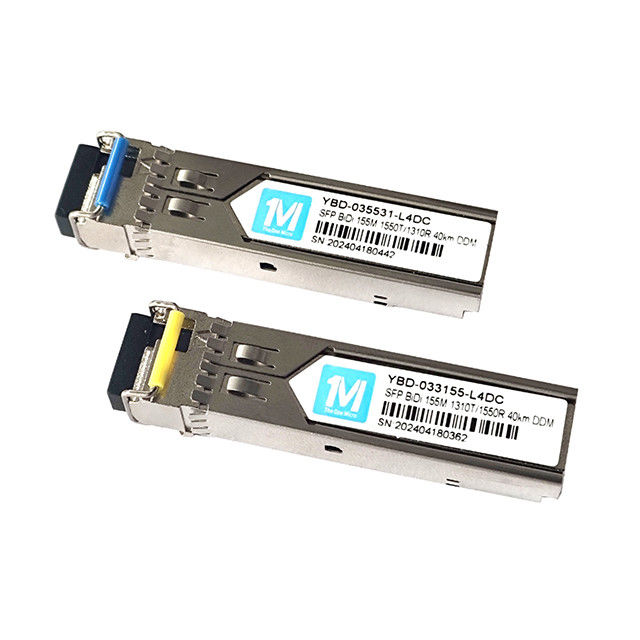 155M BIDI LC Connector DDM WDM Simplex Οπτική Μονάδα Transceiver Μονάδα SFP για απόσταση μετάδοσης 40km σε SMF Fiber