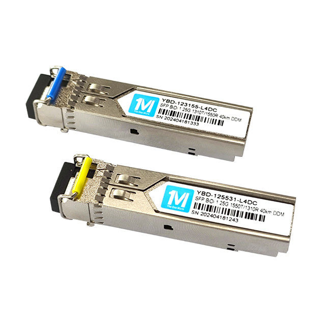 1.25G BIDI 40km 1310nm/1550nm LC Connector DDM WDM Simplex Οπτική Μονάδα Πηρακτήρας Μονάδα SFP για ταχύτητα μεταφοράς δεδομένων