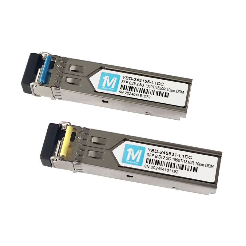 1310nm/1550nm μήκος κύματος 10km Απόσταση BIDI LC Connector DDM WDM Simplex Οπτική Μονάδα Transceiver SFP Μονάδα