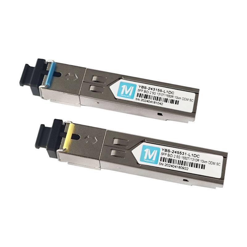 2.5G BIDI 10km 1310nm/1550nm SC σύνδεσμος DDM WDM απλή οπτική μονάδα