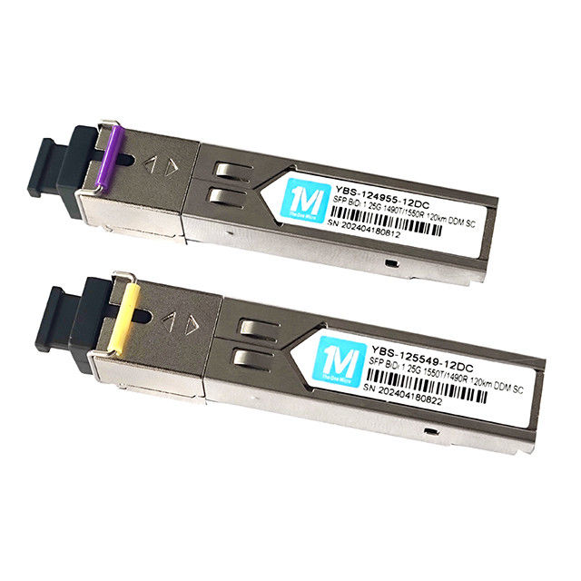 1.25G BIDI SC SMF WDM Fiber Simplex Οπτική Μονάδα SFP Πιστολήπτης 120km 1490nm/1550nm
