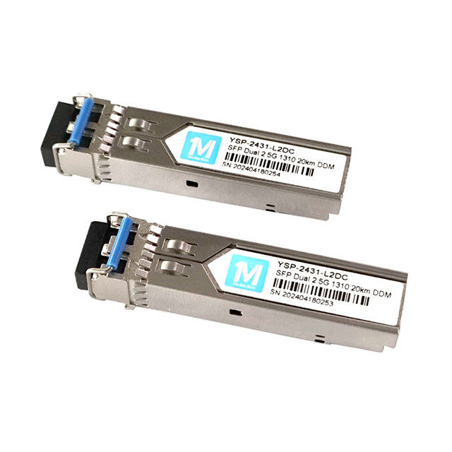 3.3V Duplex 10km 1310nm LC Connector DDM 2500BASE SMF Μονάδα οπτικών ινών Pluggable SFP Transceiver Pluggable Interface