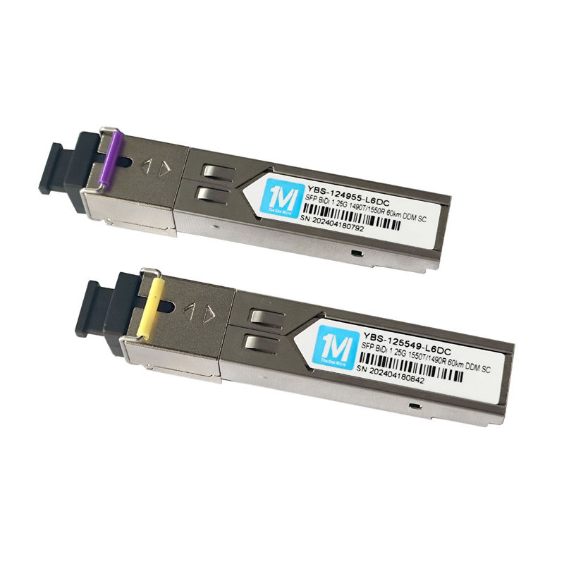1.25G BIDI 60km 1490nm/1550nmn SC Connector DDM WDM Simplex Οπτική Μονάδα Πηρακτήρας SFP Μονάδα Τύπος ινών SMF