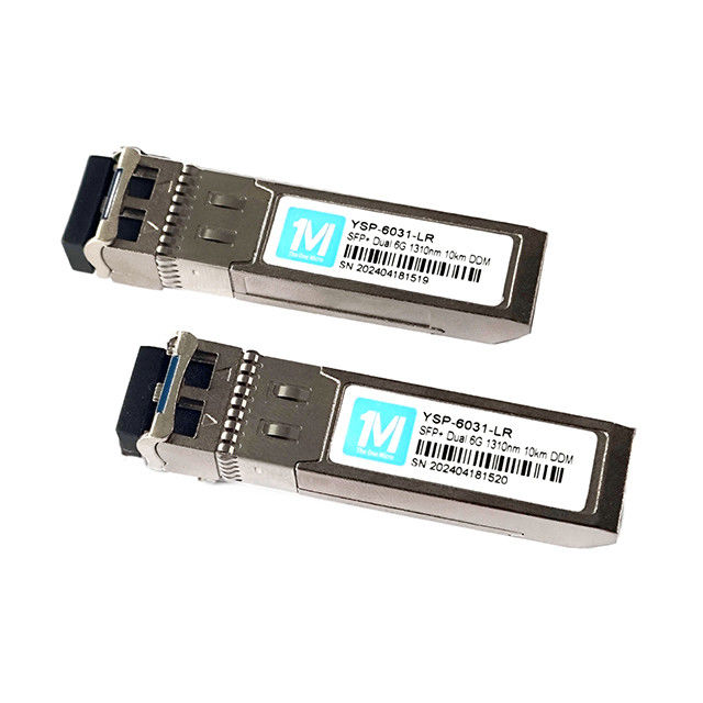 Διπλή LC διεπαφή 6G SFP 10km 1310nm LC DDM SMF οπτική μονάδα για δίκτυα μονοτροπικών ινών μεγάλης απόστασης