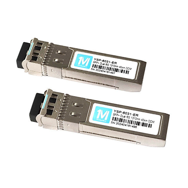 6G SFP Duplex 40km 1310nm LC DDM SMF 6GB Οπτική Μονάδα Μονάδα SFP μονότυπου για σταθερές συνδέσεις δικτύου