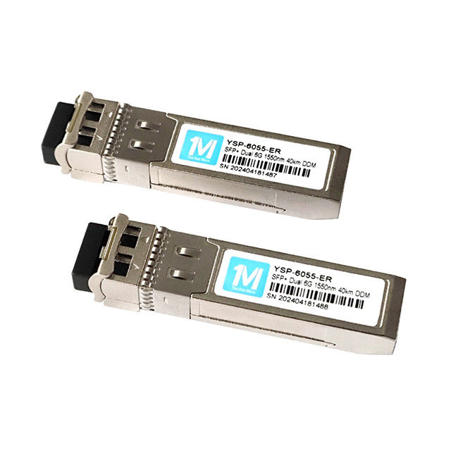 Δοκιμασμένη DDMI οπτική μονάδα 6G SFP για μετάδοση δεδομένων μεγάλης εμβέλειας έως 40 km