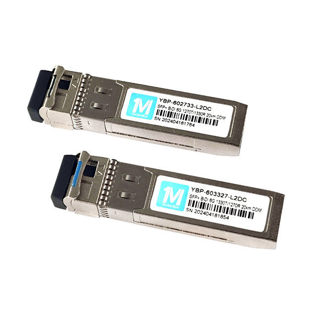 20 χλμ. Απόσταση 6G SFP BIDI 1270nm/1330nm WDM LC Connector DDM Οπτικός δέκτης δέκτη για δίκτυο FTTX Fiber Network Module Network