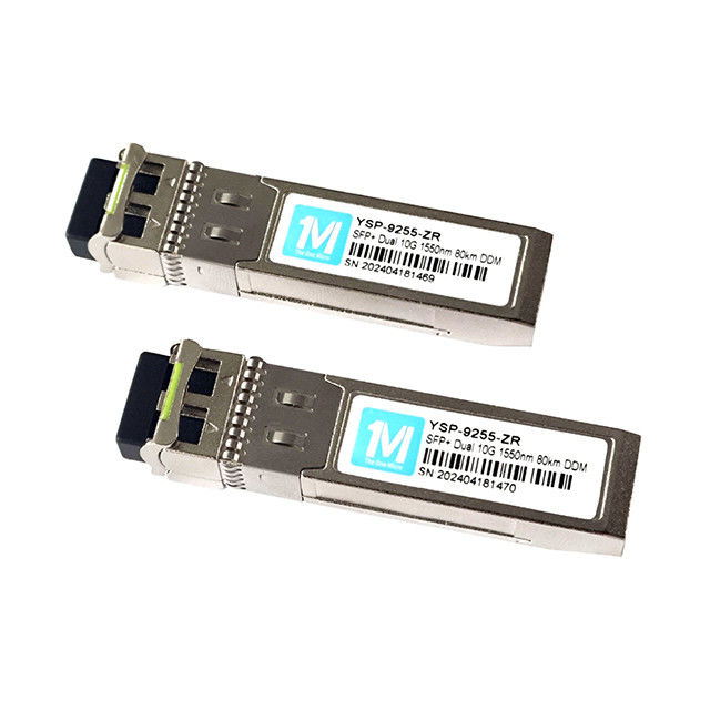 10G SFP Duplex LC 80km 1550nm LC DDM SMF 10GB Οπτική Μονάδα Μονάδα SFP Μονάδα SFP 10G ZR 1550nm μήκος κύματος
