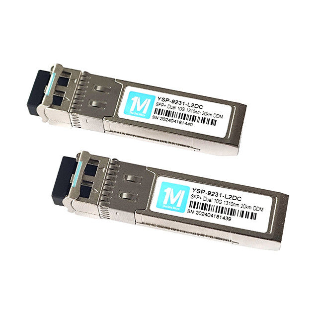10G SFP Μοναδικός Μονούλος 20km 1310nm LC DDM SMF 10GB Οπτική Μονούλη για Υποδομή FTTX